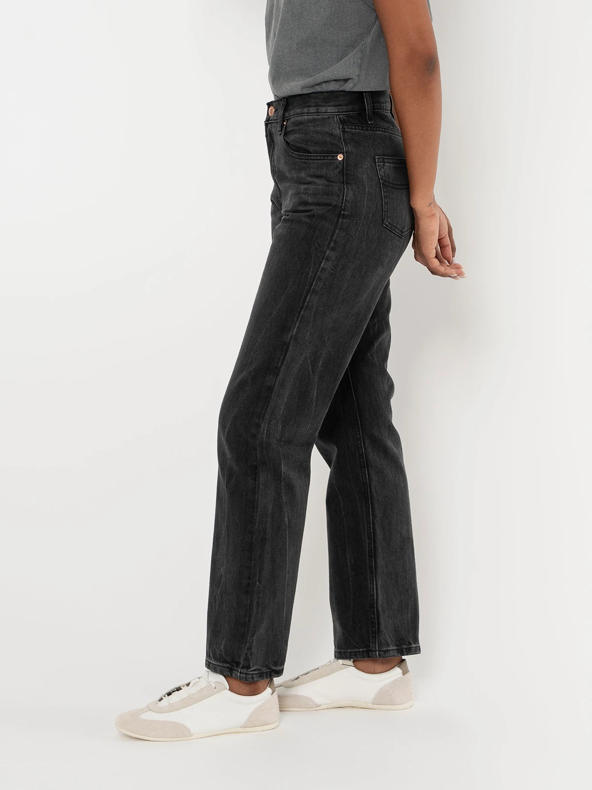 Jeans Relax Mujer Negro