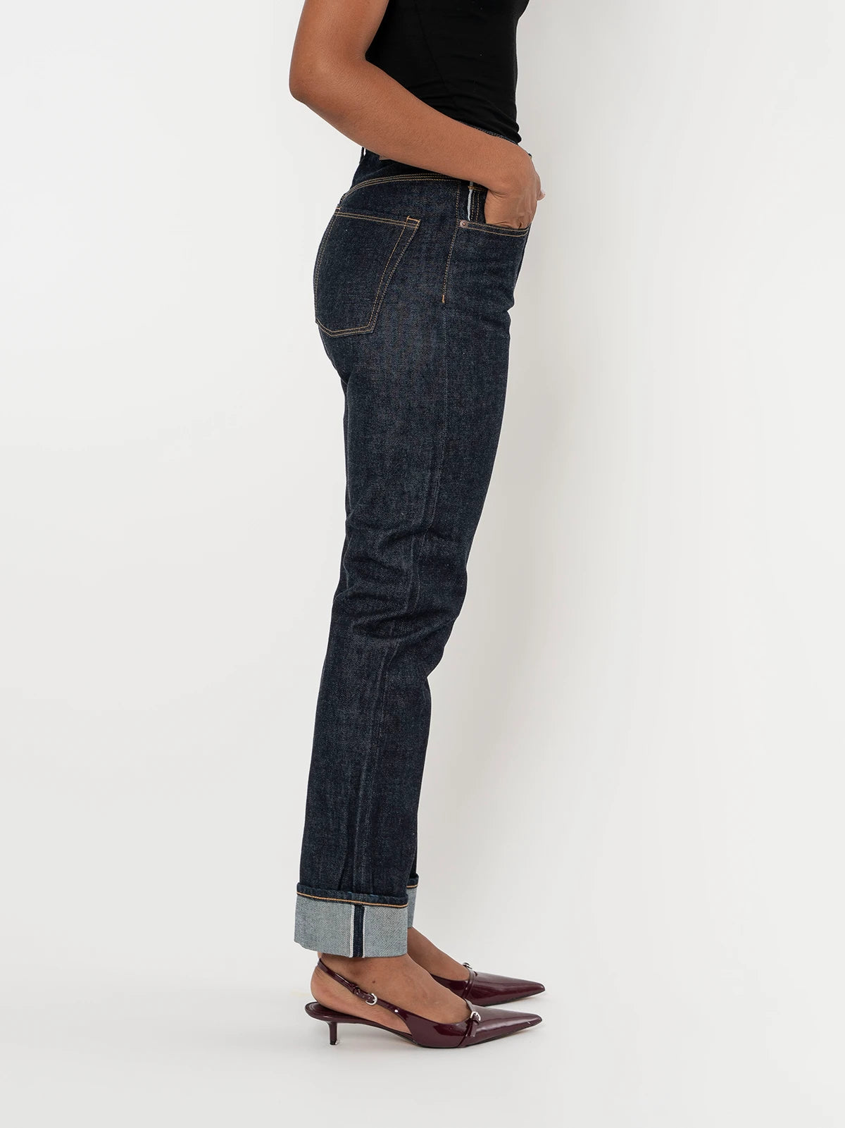 Jeans Katana Regular Raw Mujer