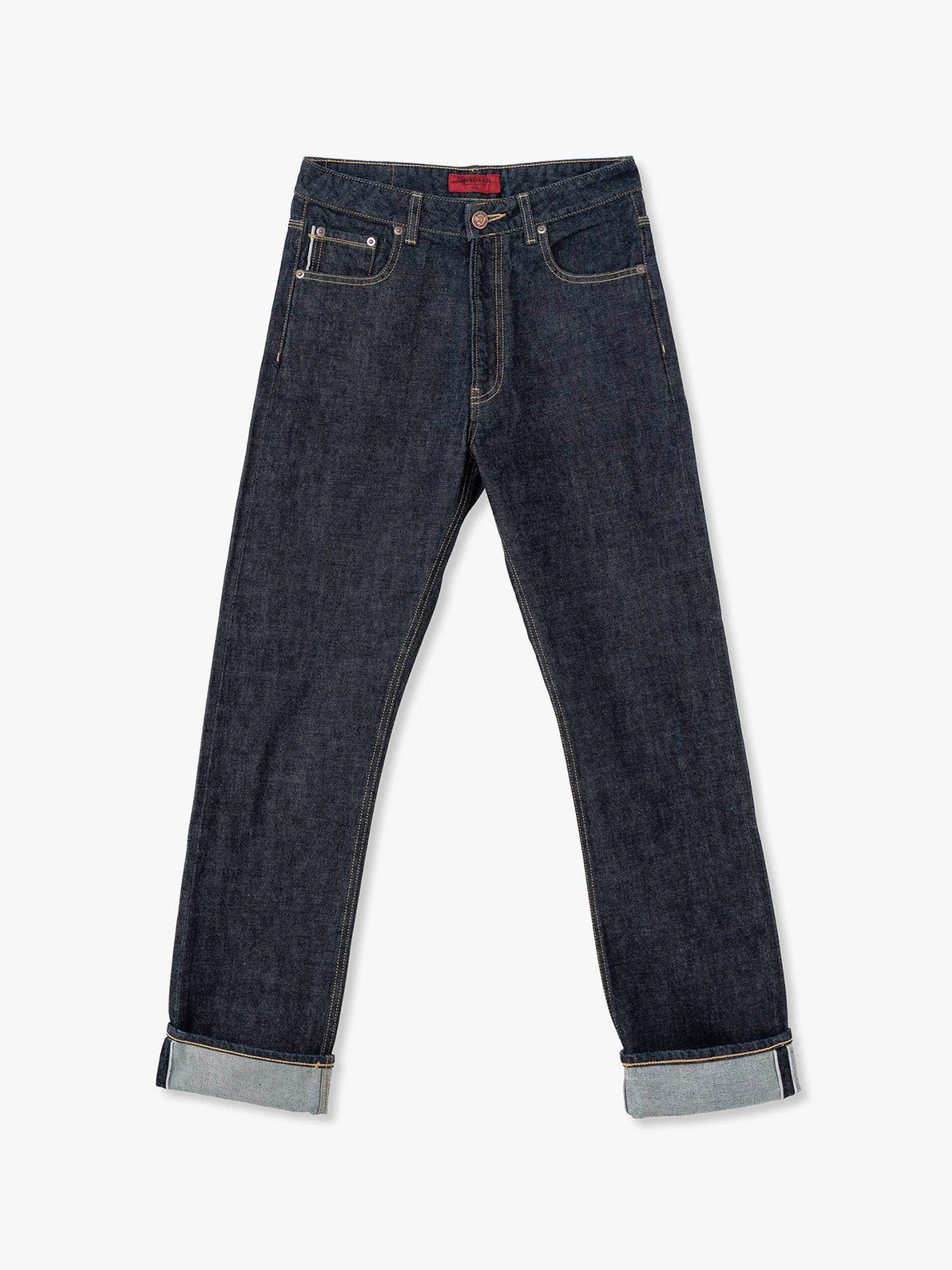 Jeans Katana Regular Raw Amarillo Mujer