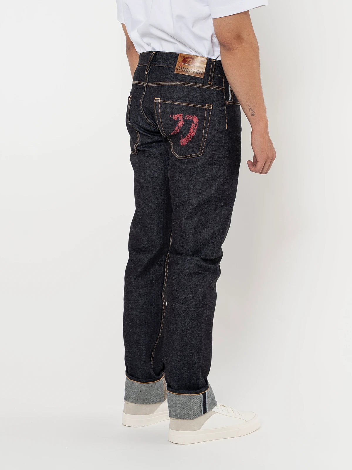 Jeans Katana Slim Raw Rojo