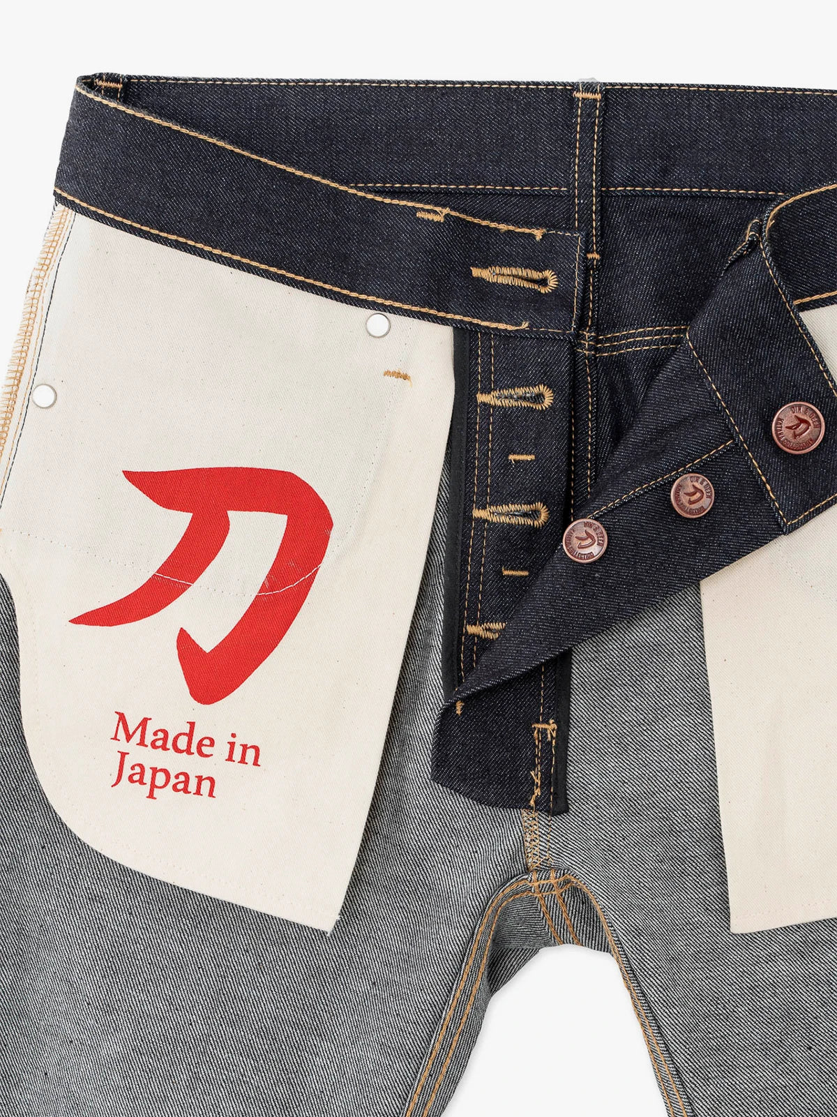 Jeans Katana Slim Raw Blanco