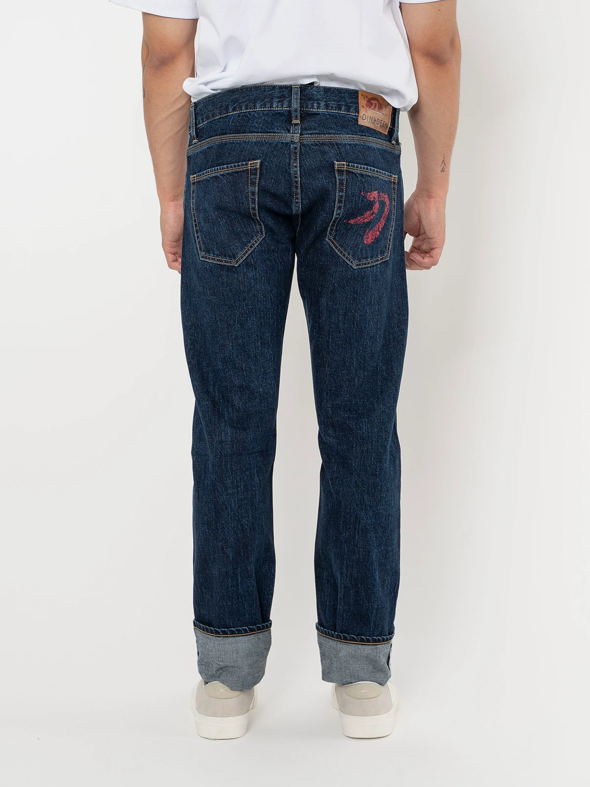 Jeans Katana Slim Washed Rojo