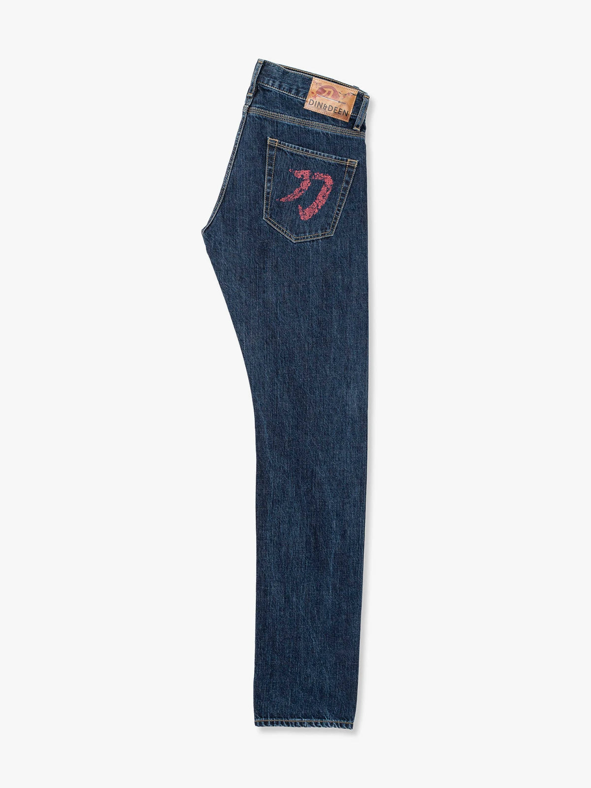 Jeans Katana Slim Washed Rojo