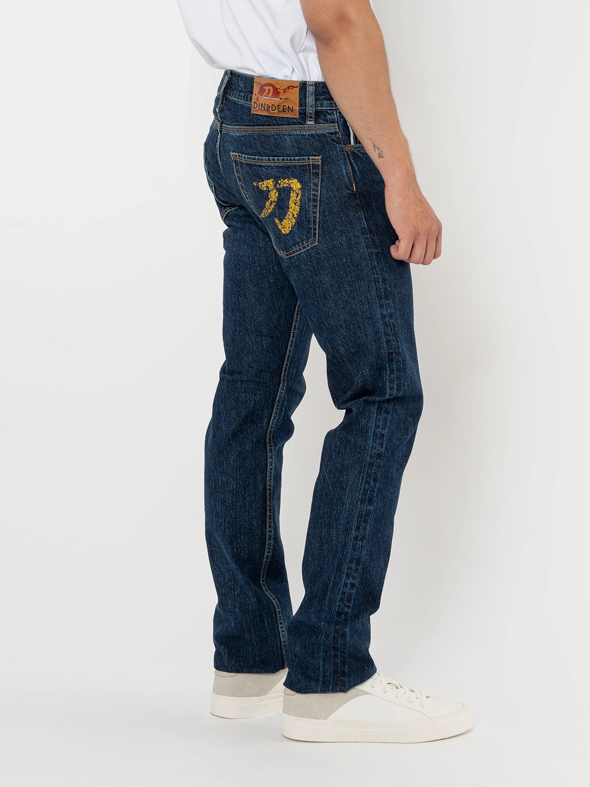 Jeans Katana Slim Washed Amarillo