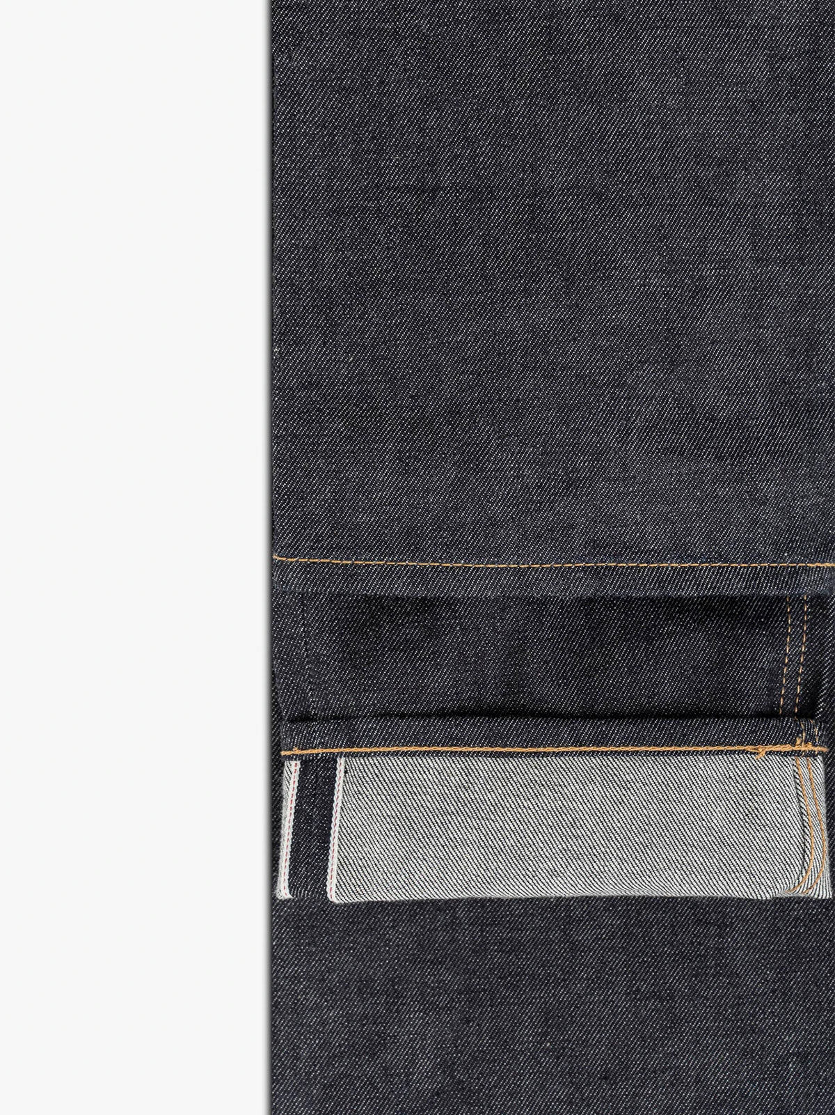 Jeans Regular Fit Denim Selvedge Raw Blanco