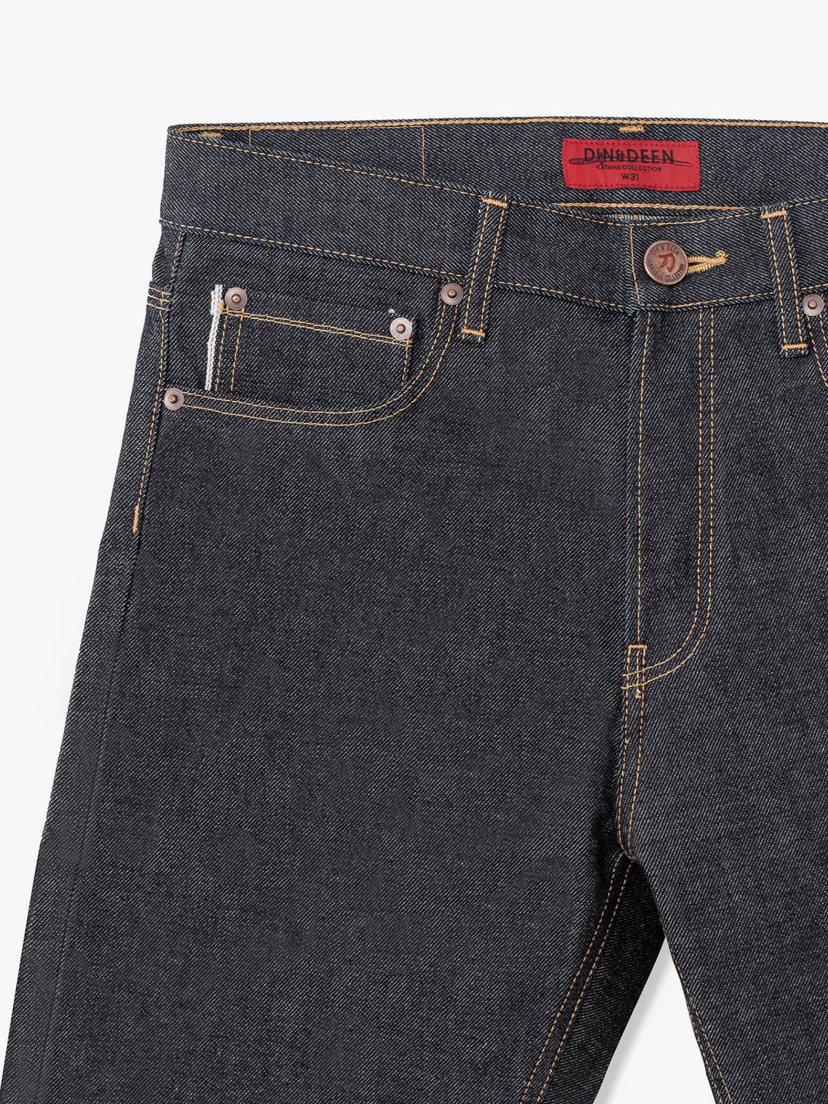 Jeans Katana Regular Raw Amarillo