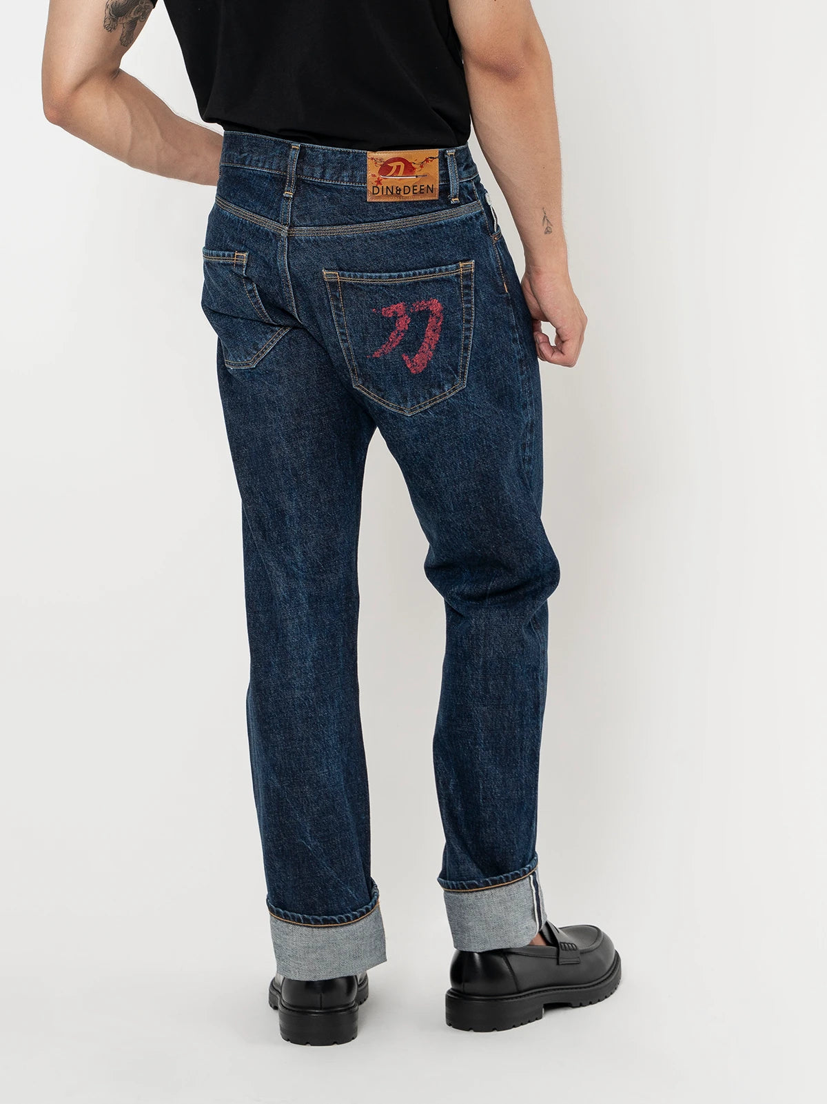 Jeans Katana Regular Washed Rojo