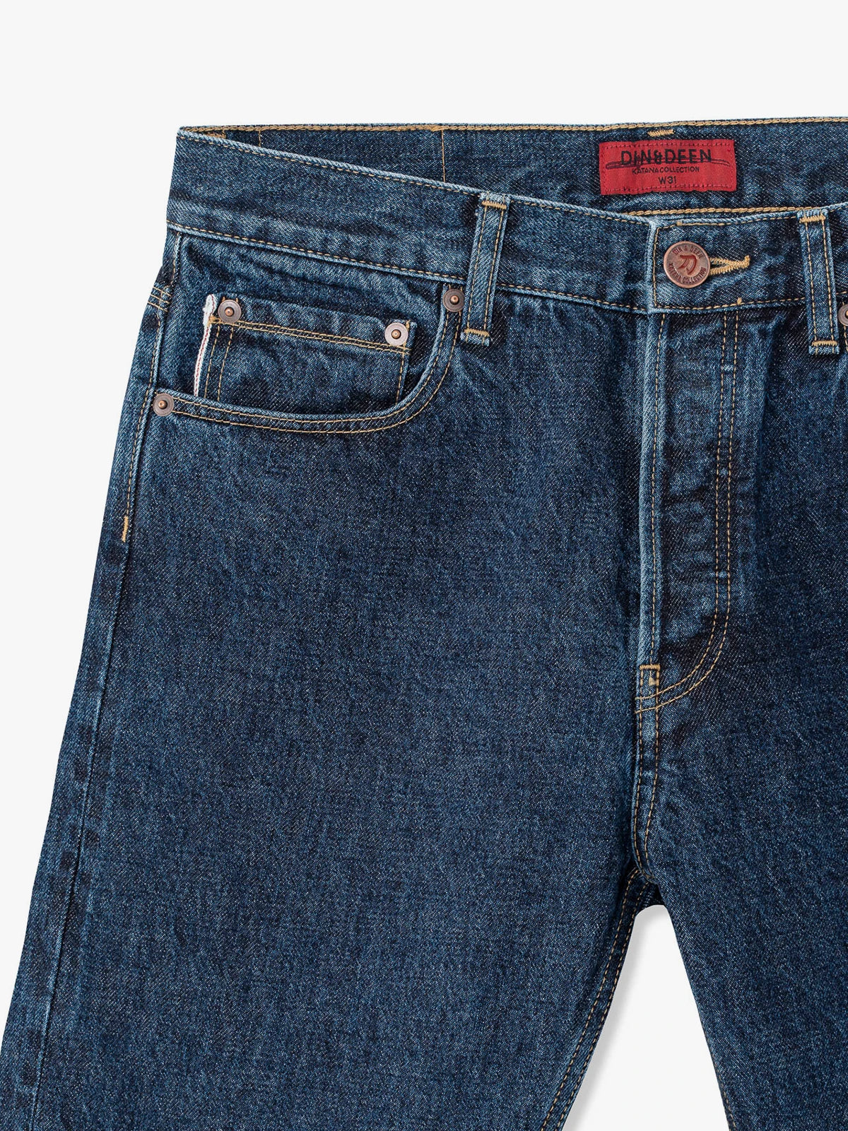 Jeans Katana Regular Washed Blanco