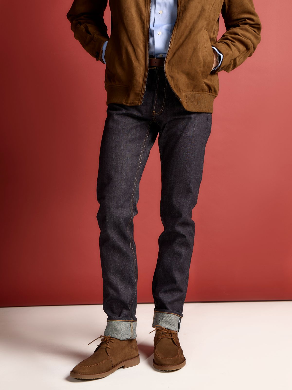 Jeans Slim Fit Denim Selvedge Raw