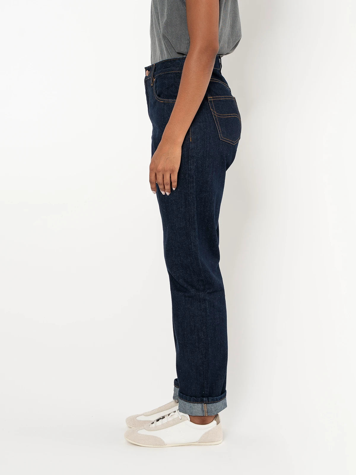 Jeans Relax Mujer Azul Oscuro