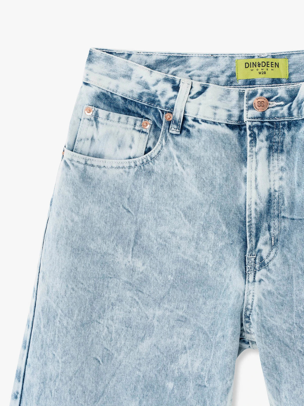 Jeans Relax Mujer Azul lavado