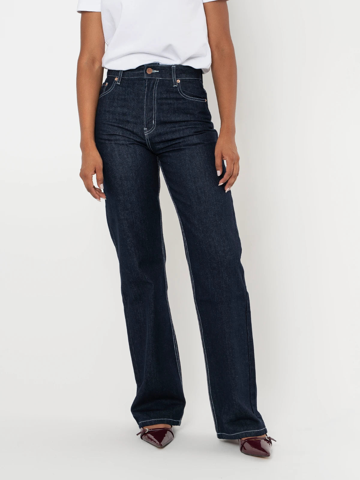 Jeans Loose Mujer Indigo