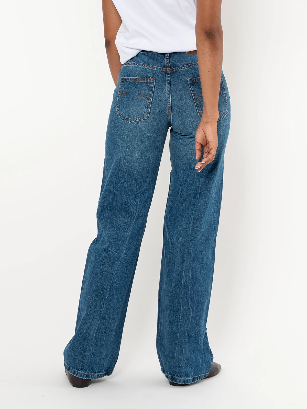 Jeans Loose Mujer Azul