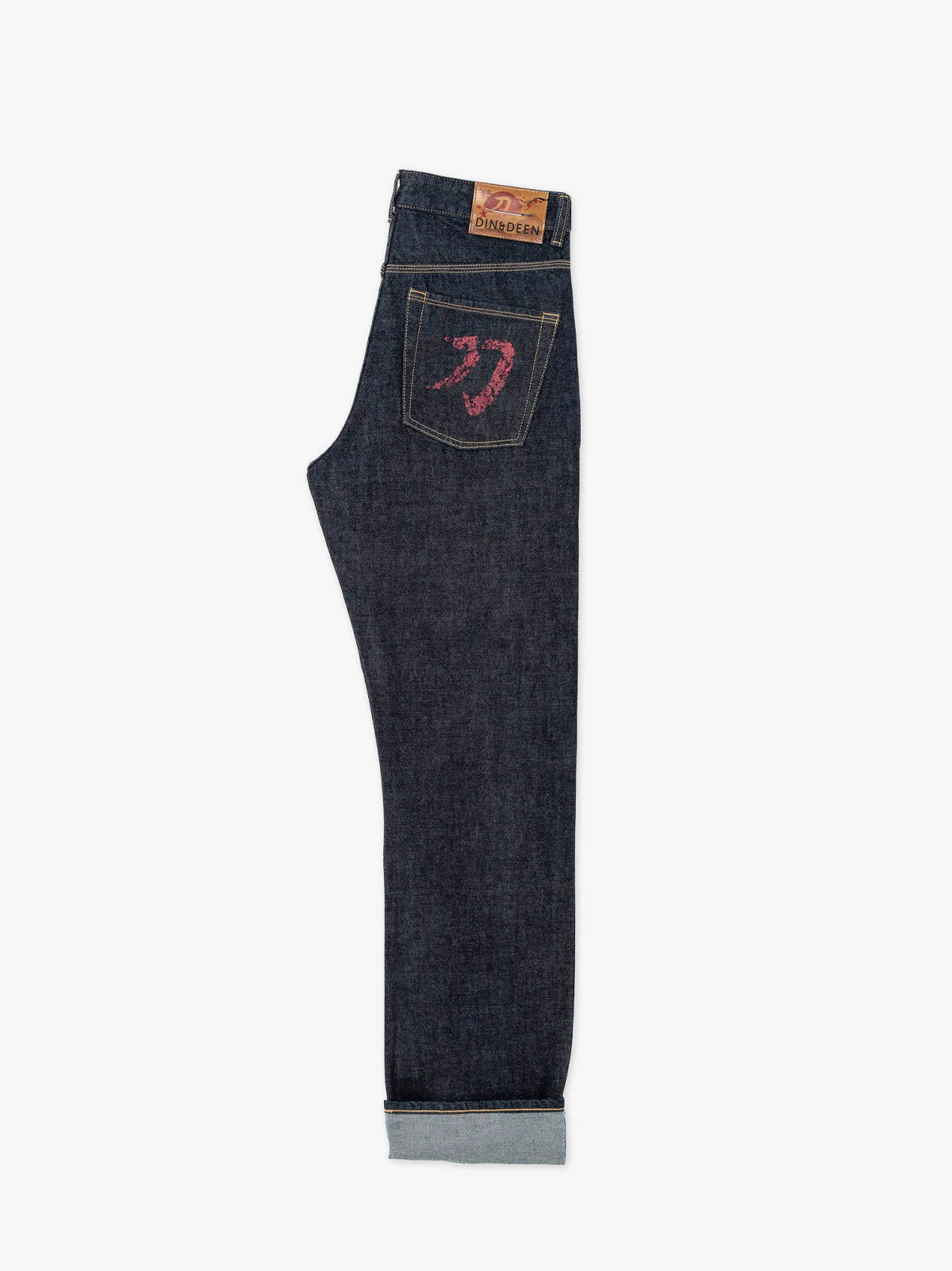 Jeans Katana Regular Raw Rojo Mujer