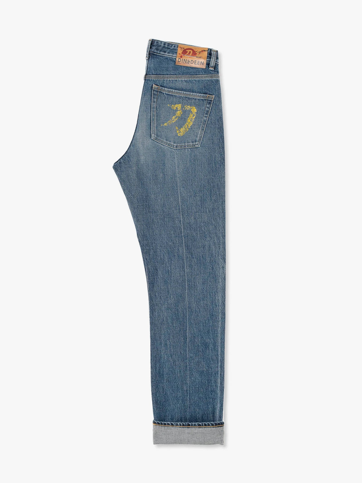 Jeans Katana Regular Washed Amarillo Mujer