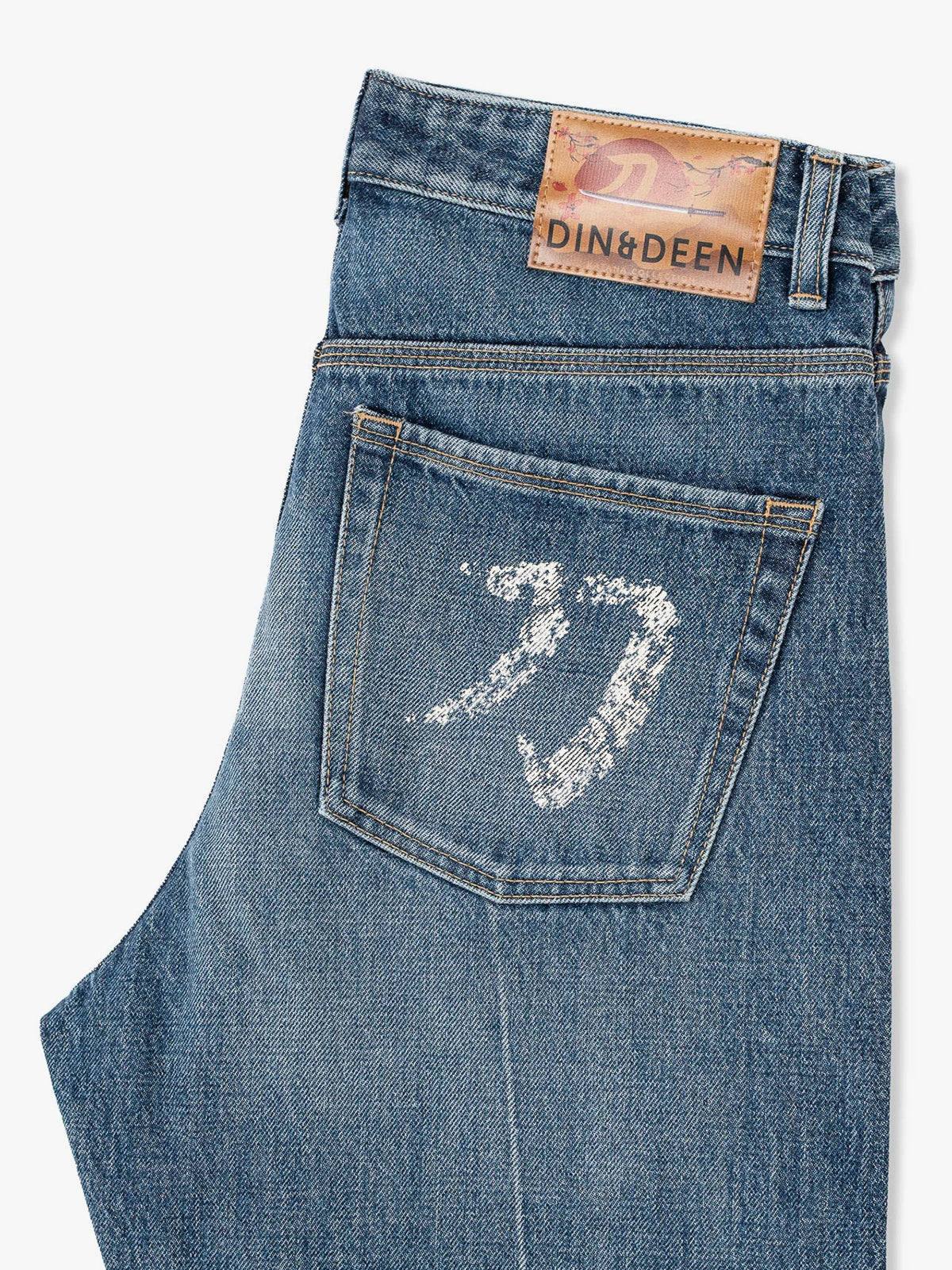 Jeans Katana Regular Washed Blanco Mujer