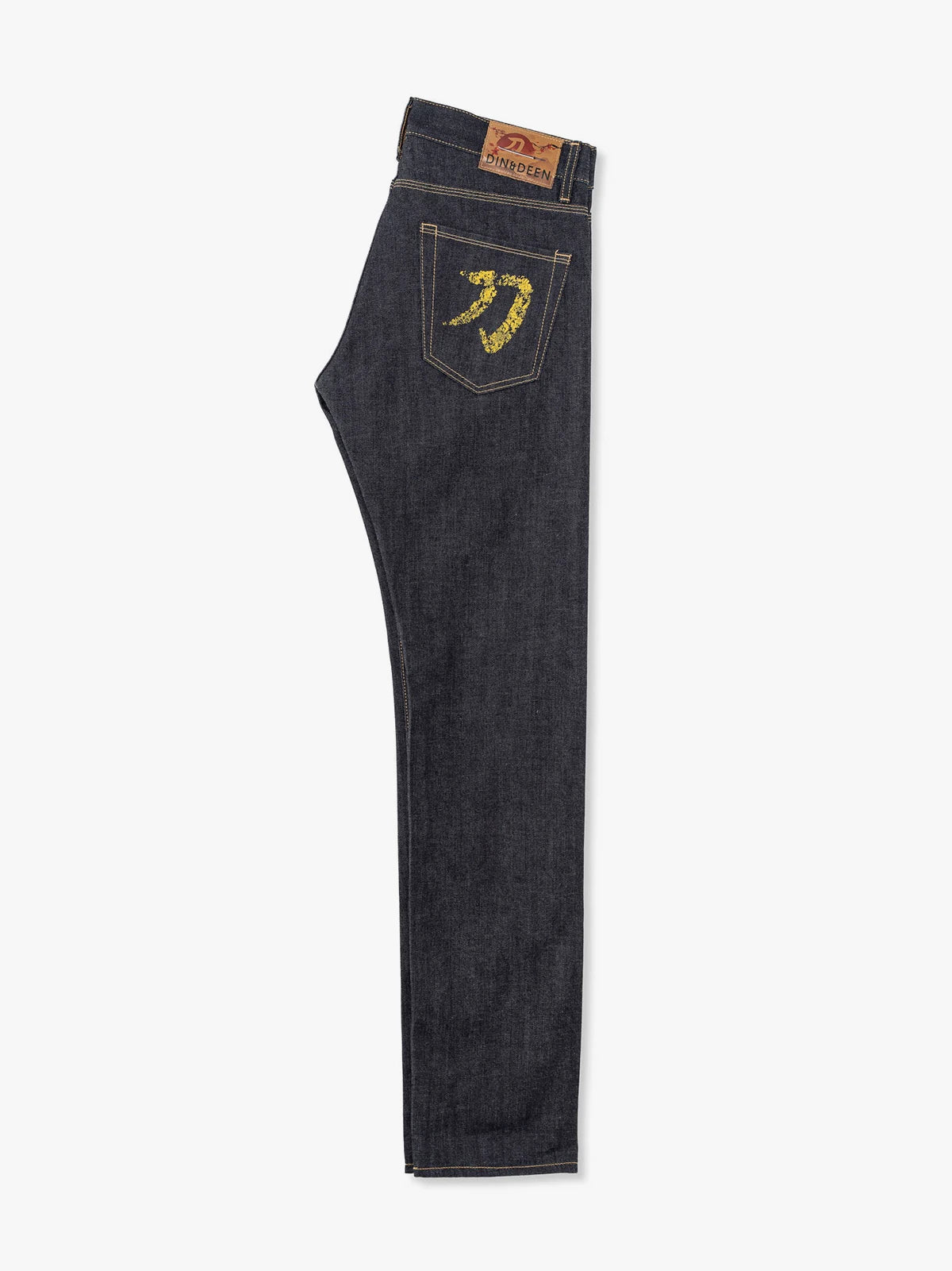 Jeans Katana Slim Raw Amarillo