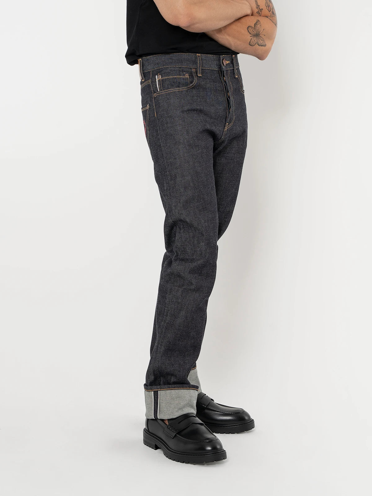 Jeans Katana Regular Raw Rojo