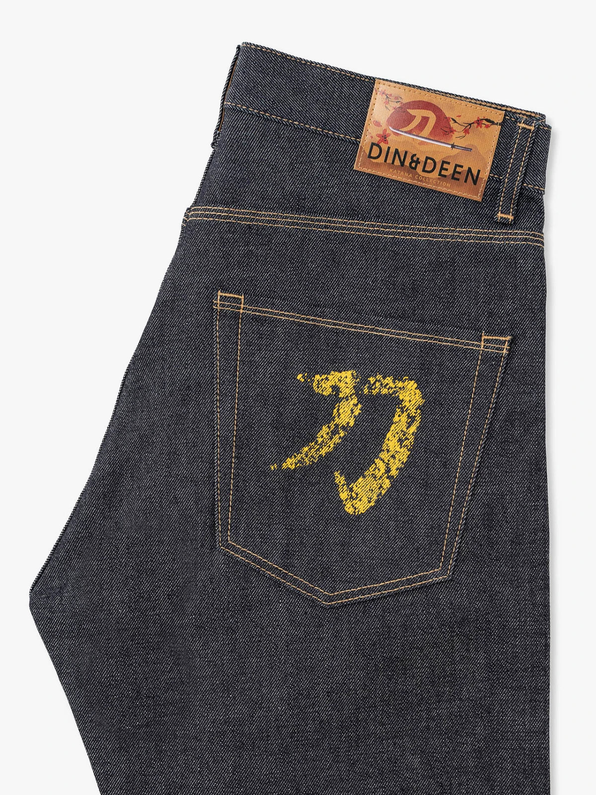 Jeans Katana Regular Raw Amarillo