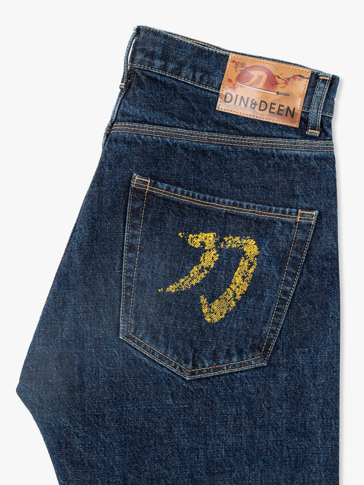 Jeans Katana Regular Washed Amarillo