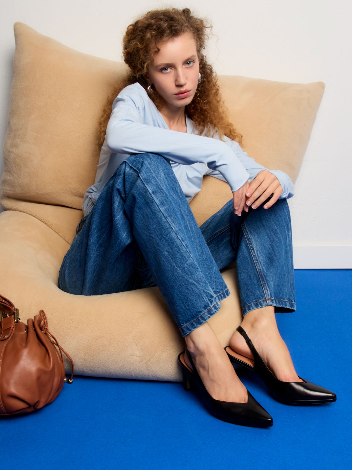 Jeans Corte Loose Azul